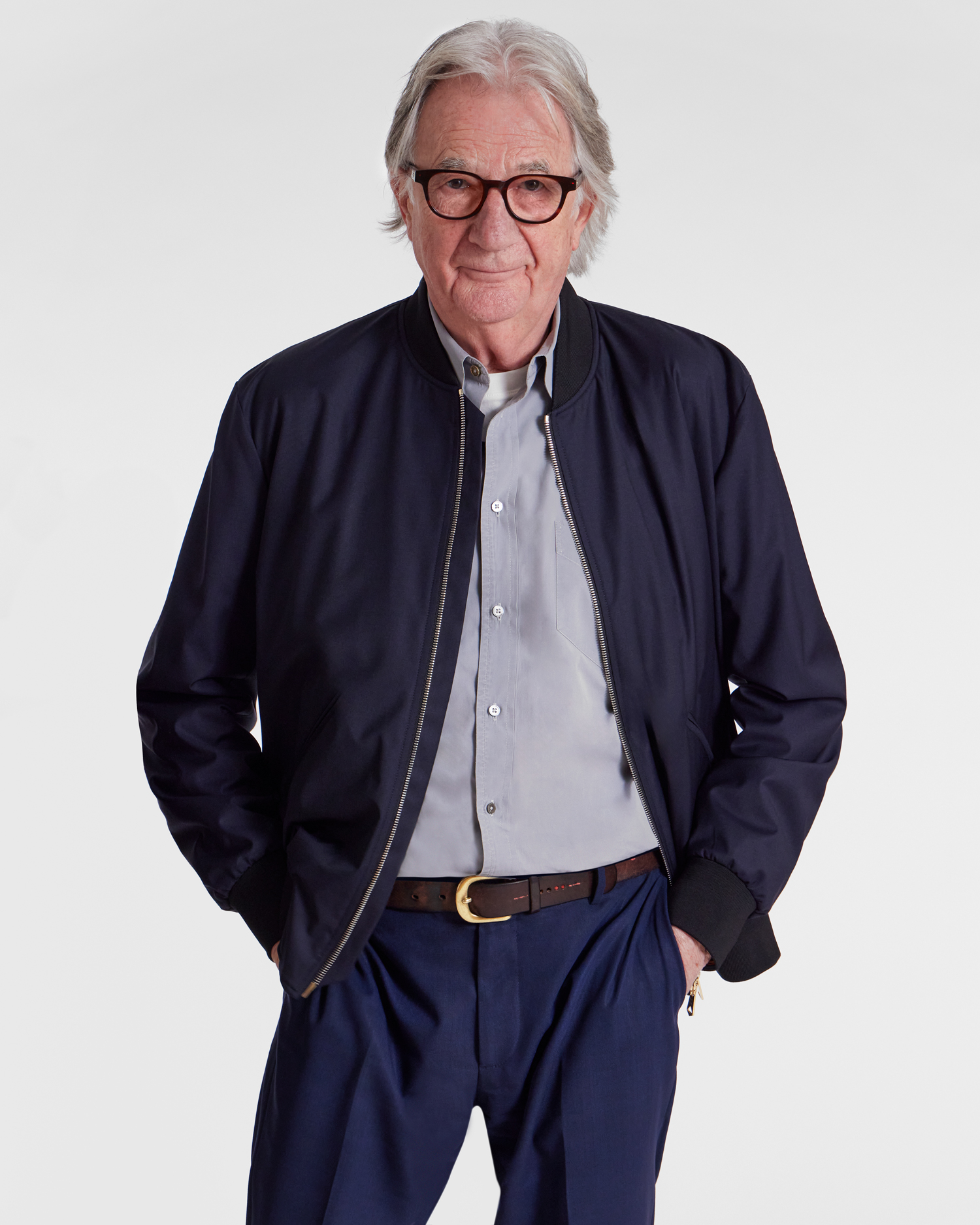 Men's Dark Navy 'Storm System' Wool Bomber